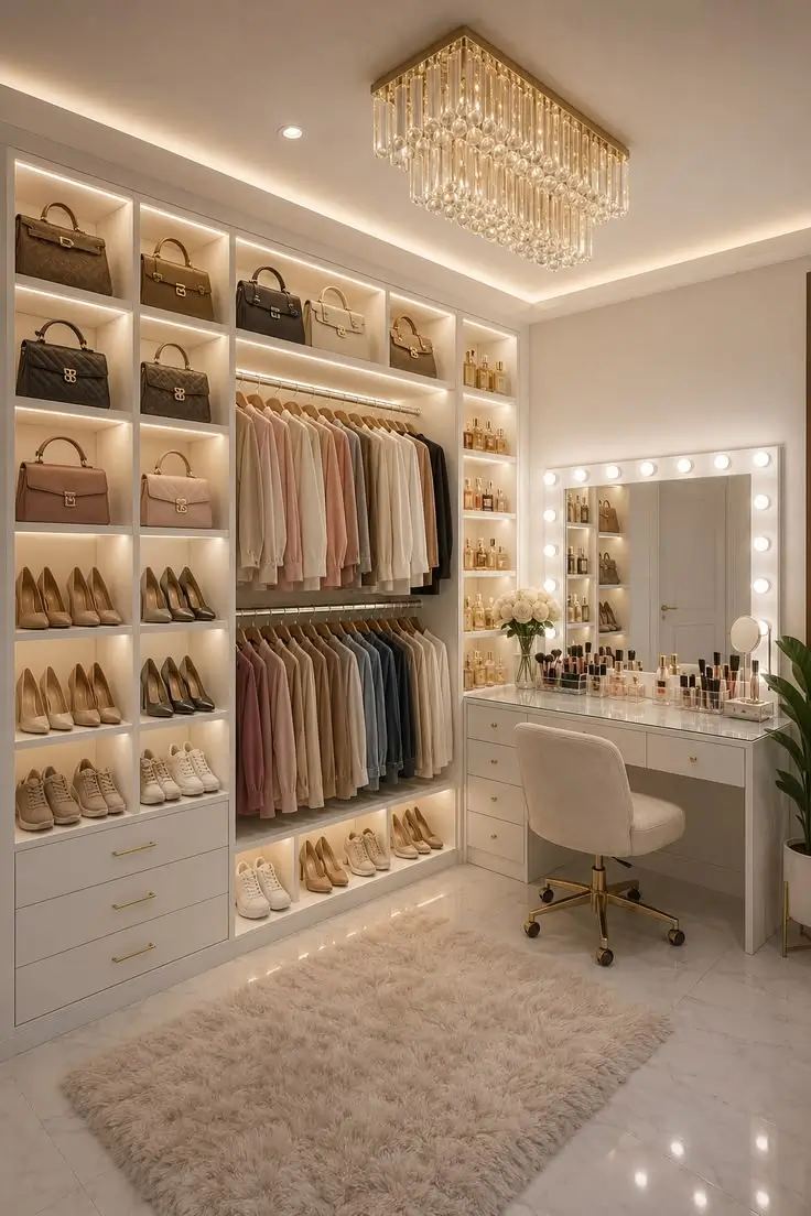 غرفة ملابس Walk in Closet